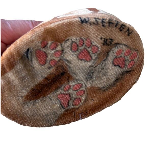 Vintage stuffed Cat printed Animal (Arnold?) 1983 Soft Cloth Kitty Adorable - Picture 10 of 10